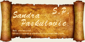 Sandra Paskulović vizit kartica